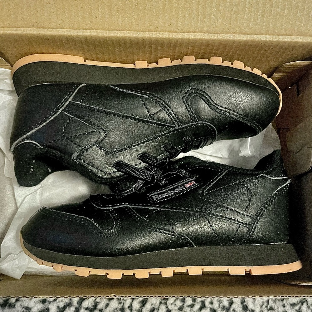 Reebok Unisex Childs 10 Classic Leather Sneakers